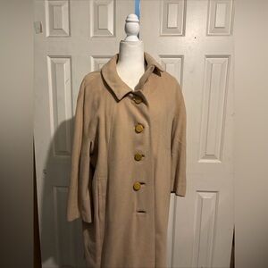 Women’s 100% Cashmere Overcoat  No size Indicated